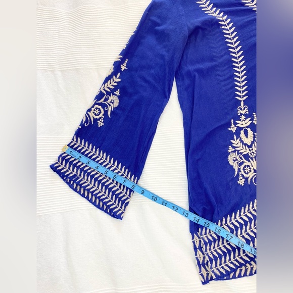 Free People Blue Embroidered Tunic - Picture 5 of 14
